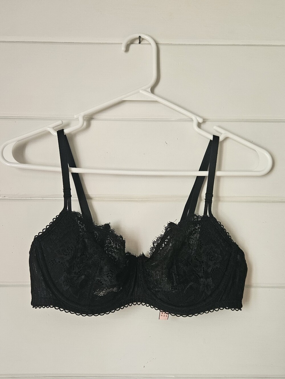 NWT Dobreva Lace Push Up Sheer Balconette Bra (34C)